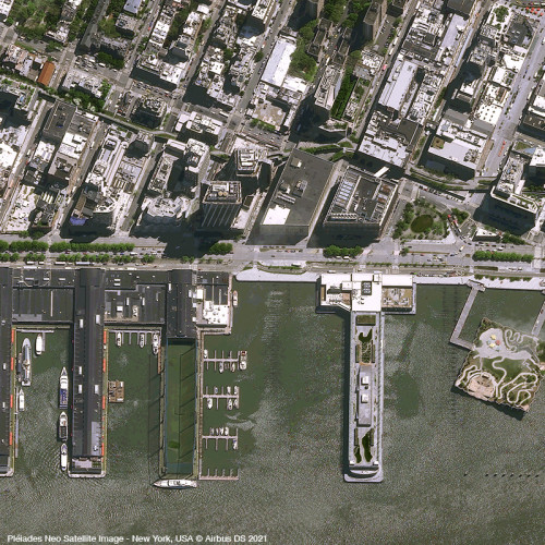 Pléiades Neo - Little Island - New York - Acquisition angle 17°