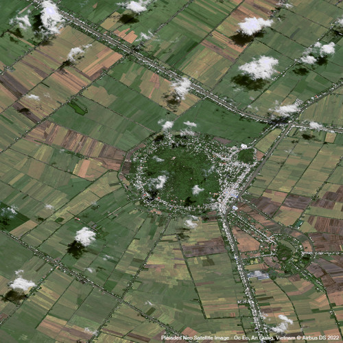 Pléiades Neo - Óc Eo Rice Fields, An Giang, Vietnam