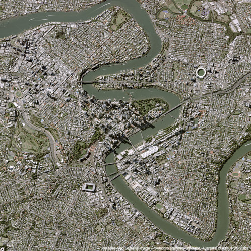 Pléiades Neo - Suncorp stadium in Brisbane, Australia