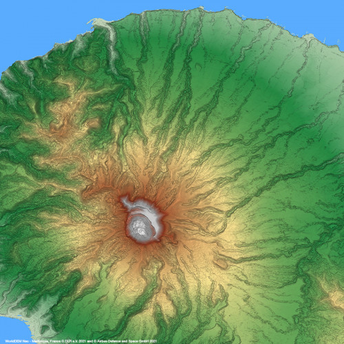 WorldDEM™ Neo - Mont Pelée, Martinique , France