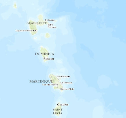 Martinique map