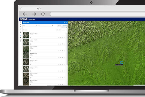 WorldDEM relief map accessible through the OneAtlas data interface - Living Library case study WorldDEM relief map accessible through the OneAtlas data interface - Living Library case study