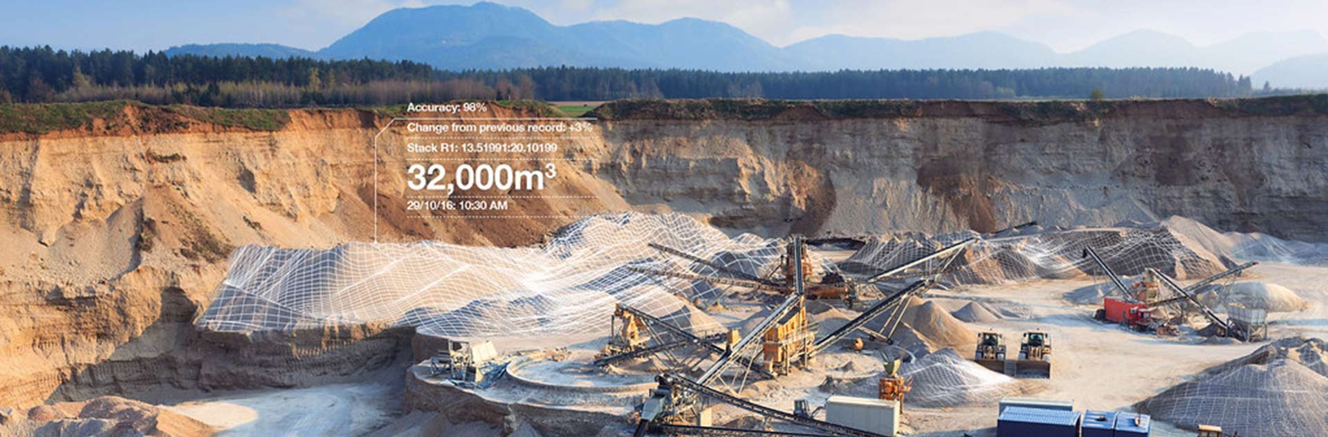 Remote monitoring of mines and stack calculations