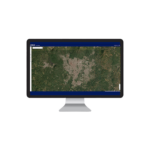 Airbus 1.5m basemap imagery of the city of Uruapan in the Mexican state of Michoacán&nbsp;