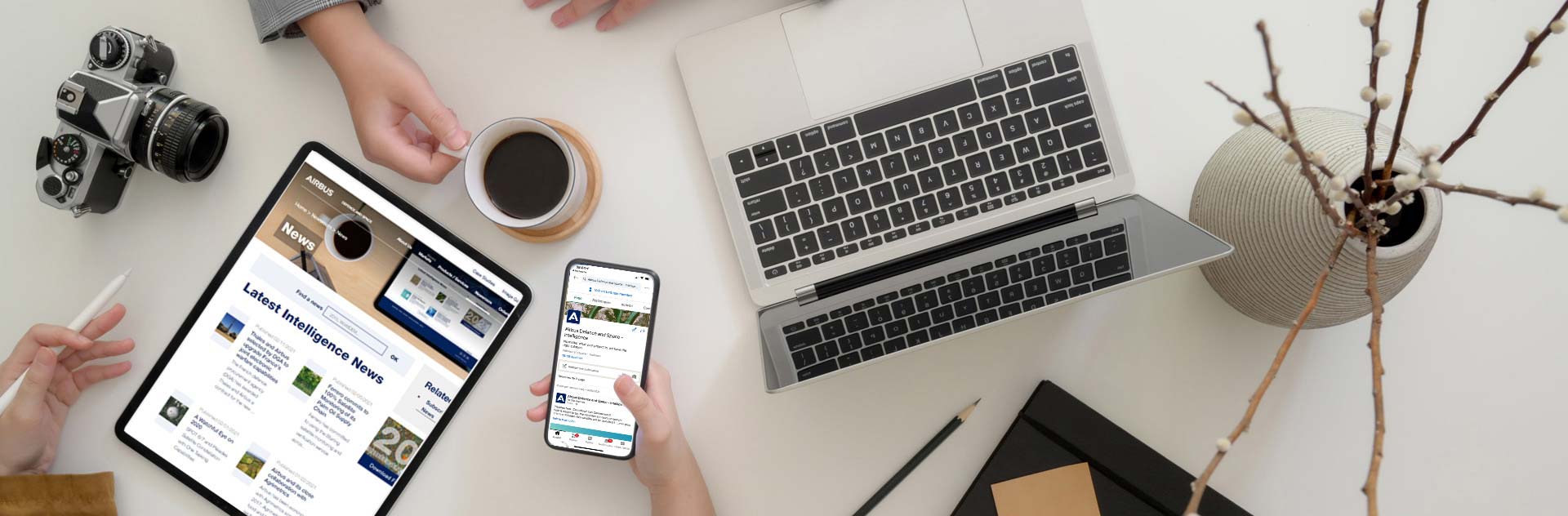 Stay in Touch With Us and See the Latest News about Airbus Intelligence