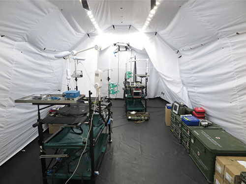 Air Deployable Rescue Centre (LLRZ), role 2, tent-based, view of the interior