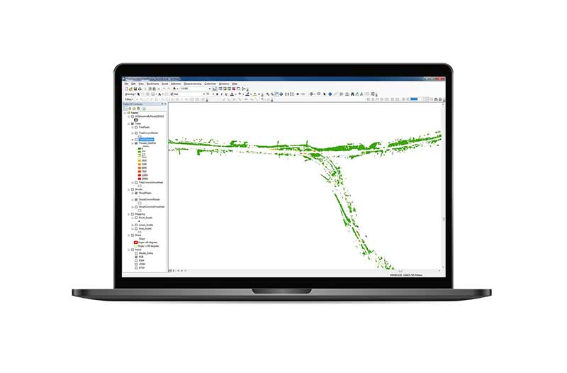 	Tree database assessing risks to railway tracks	&nbsp;