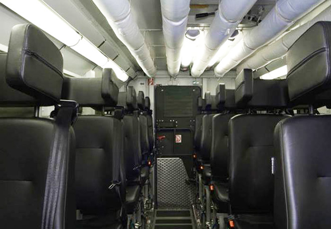 Fortion TransProtec interior view of passenger compartment