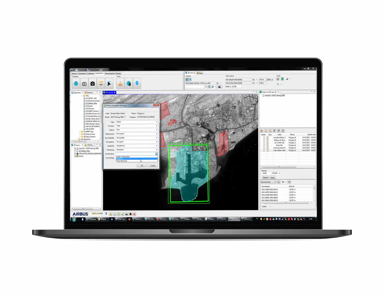 Advanced functionalities including metadata modifications by the image analyst.