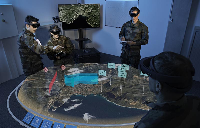 Holographic tactical sandbox a collaborative tool Holographic tactical sandbox a collaborative tool