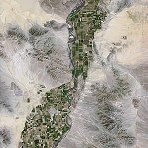 SPOT 6/7 satellite image - California -USA