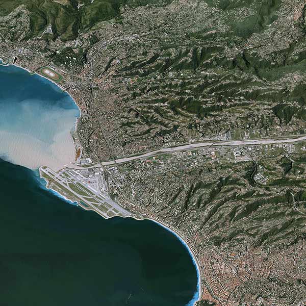 Pléiades Satellite Image - Alex Storm, Nice, France - 50cm resolution