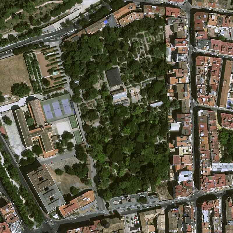 Pléiades Neo image staellite - Botanical Garden of Valencia, Spain - 30cm resolution