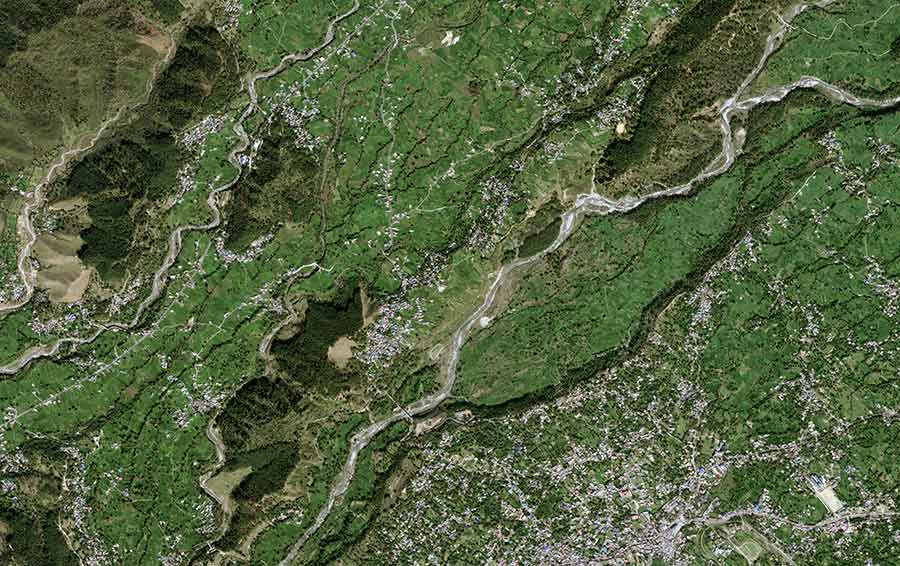 Pléiades Neo - Kangra Tea in India - 30cm resolution