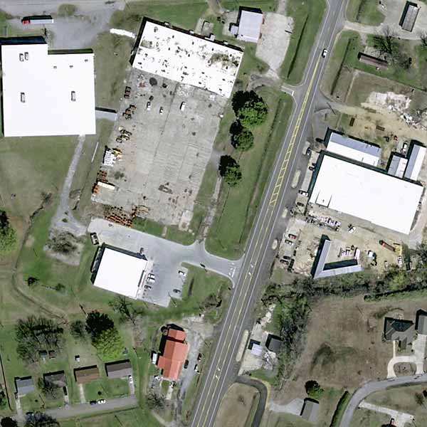 30cm resolution Pléiades Neo satellite captured storm aftermath in the city of Rolling Fork, Mississippi, United States.