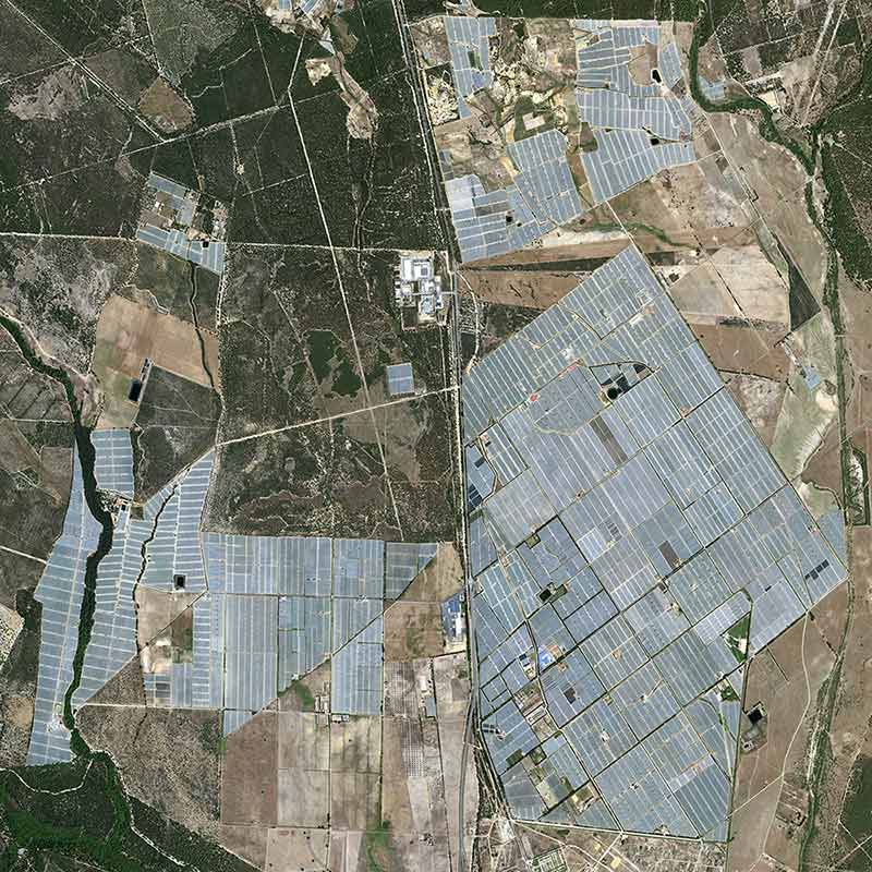 Pléiades Neo - El Rocio, Spain - 30cm resolution - Strawberries at the mouth of the Guadalquivir