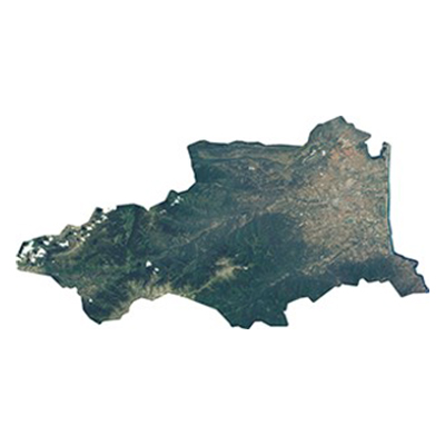 SPOT6 , Ortho, July 2023 - Drought in&nbsp;Pyrénées Orientales, France