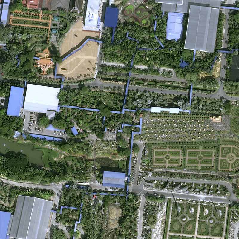 Pléiades Neo image satellite - Nong Nooch Tropical Botanical in Pattaya, Thailand - 30cm resolution