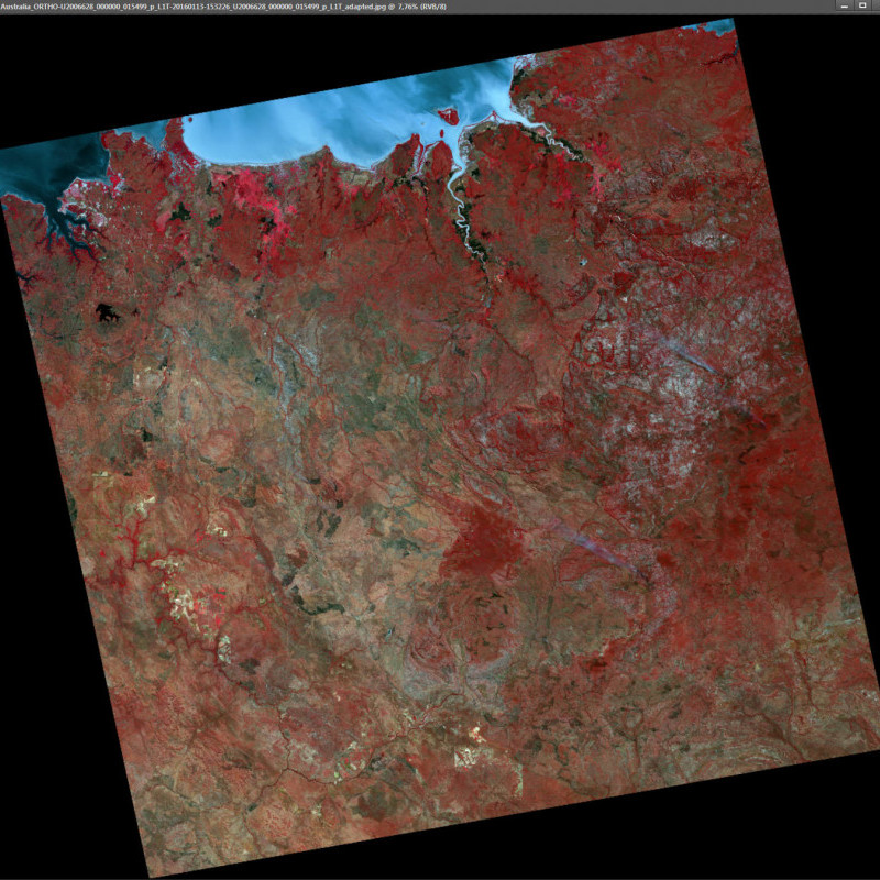UK-DMC2 Satellite Image - Australia Bush Fires