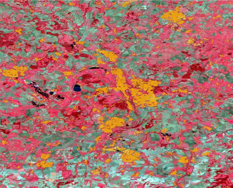 WorldDEM Urban Footprint of Oxford, UK